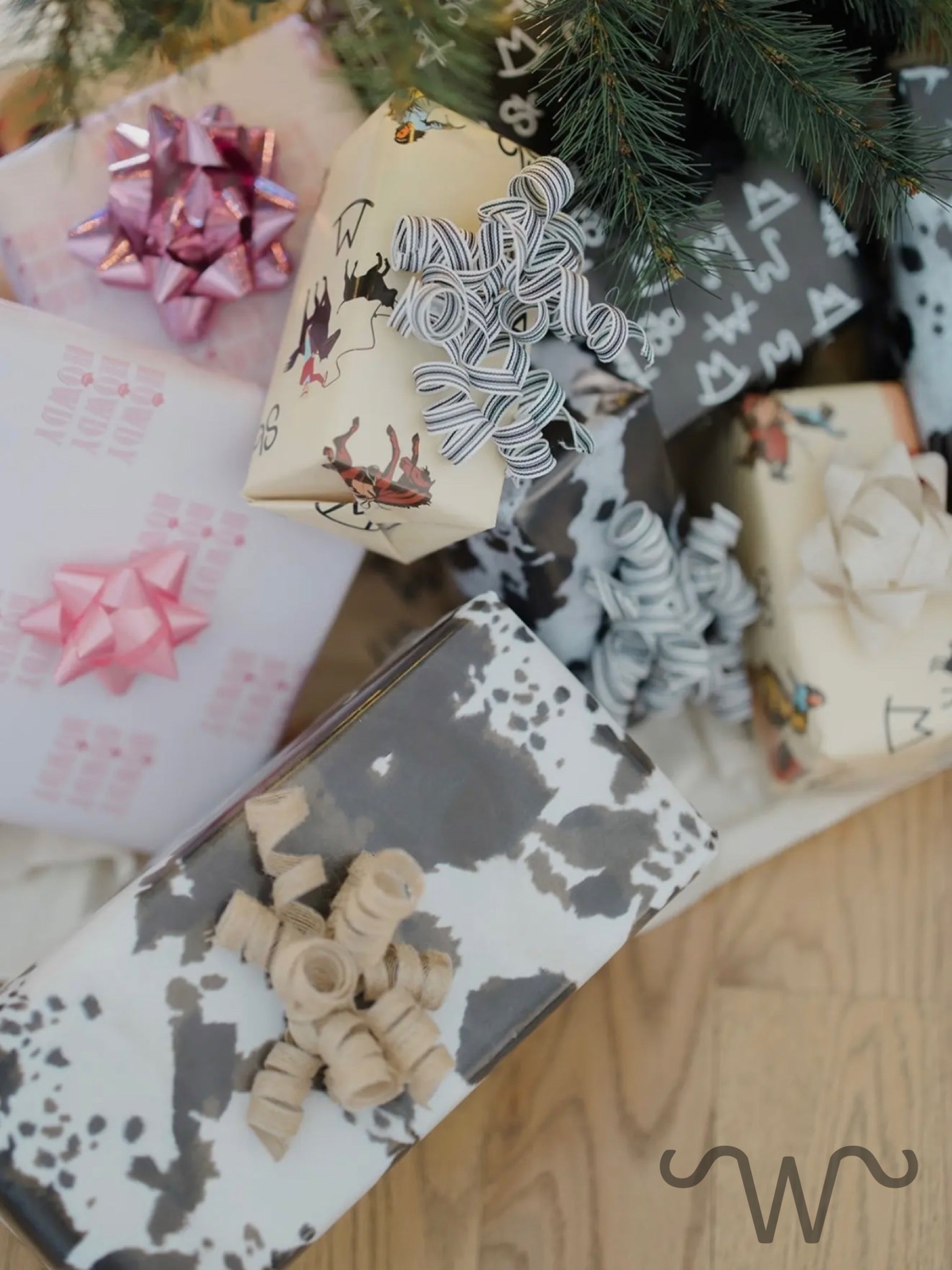 Brown Cowhide Wrapping Paper