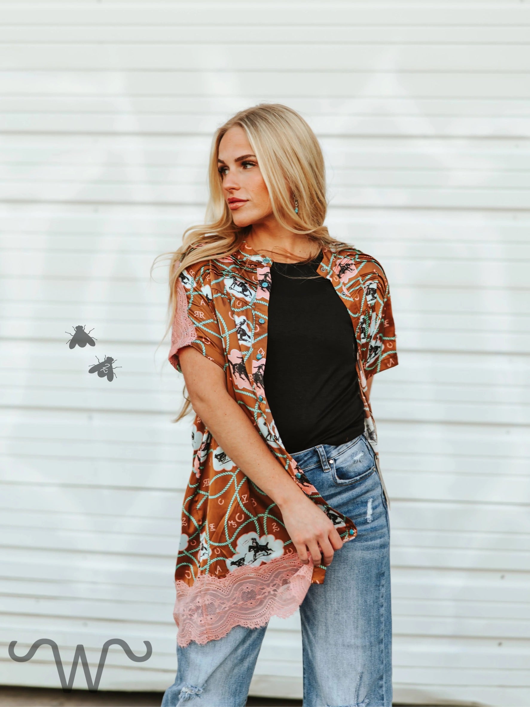 Blushin Bronc Button Up