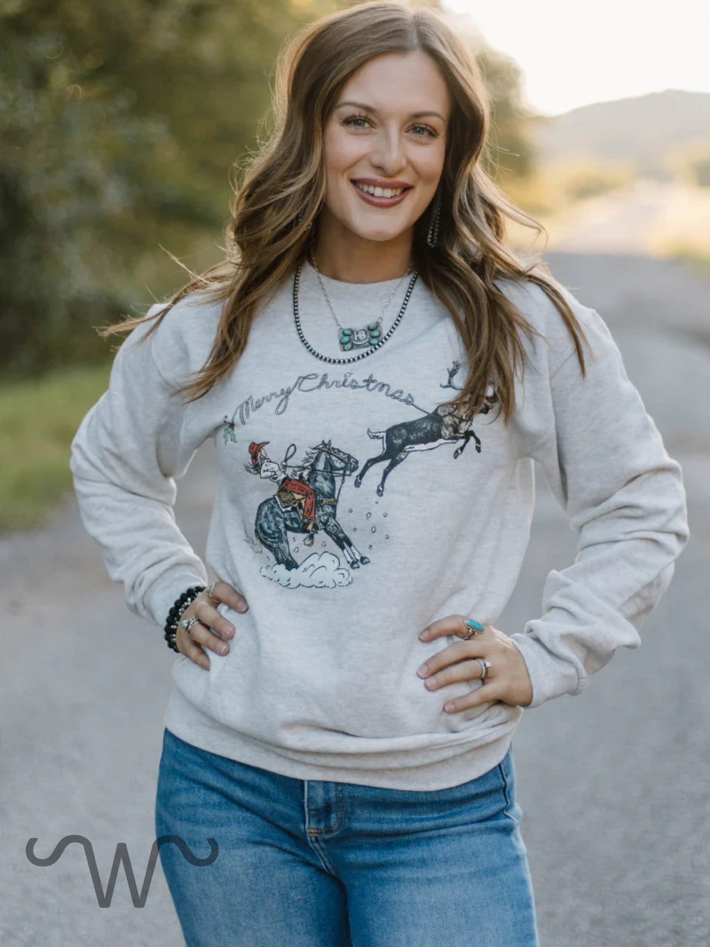 Santa’s Breakaway Babe Pullover