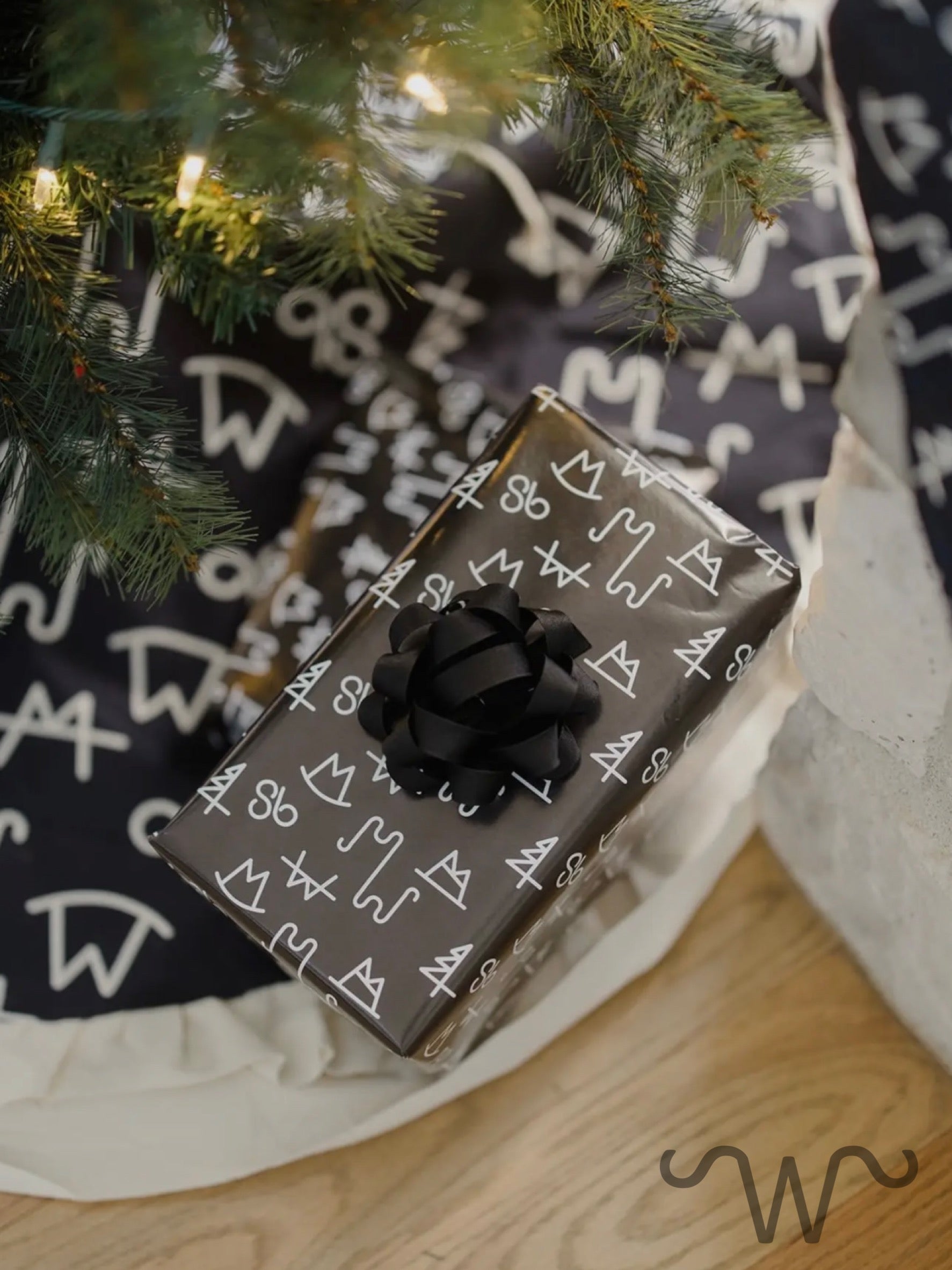 Black Brands Wrapping Paper