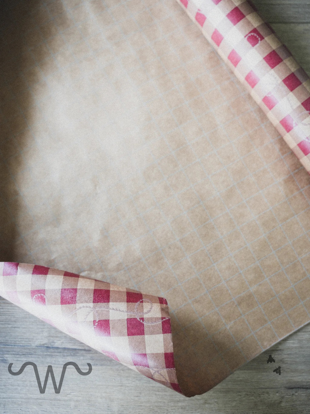 Western Gingham Rope Wrapping Paper
